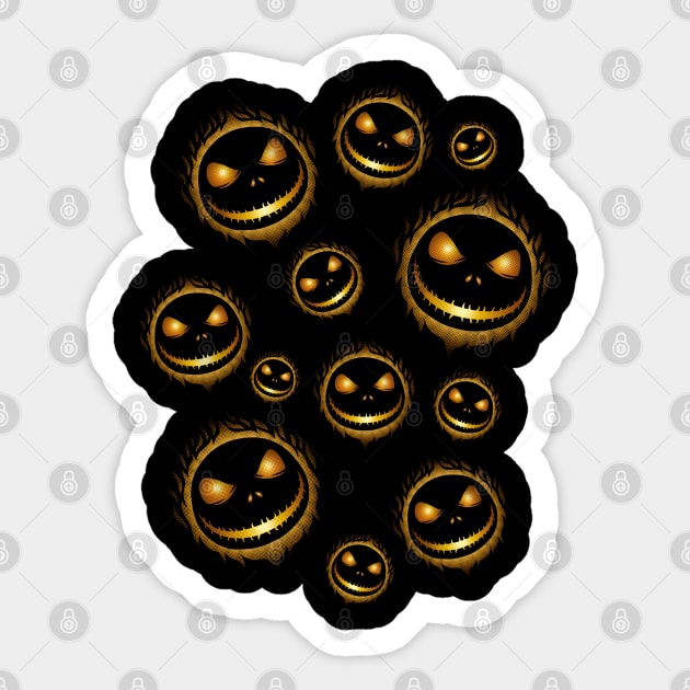 Halloween pumpkins glowing Sticker by Patrol